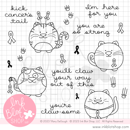 Ink Blot Shop Awareness Cats Clear Stamps inbl160