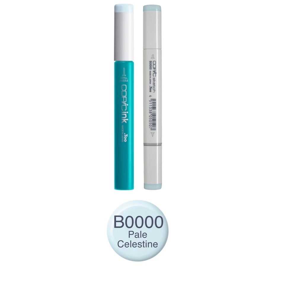 Copic Marker Pale Celestine Marker and Refill Bundle B0000