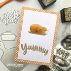 Whimsy Stamps Yummy Word Dies wsd238 turkey