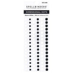 SCS-285 Spellbinders Dimensional Black and White Enamel Dots