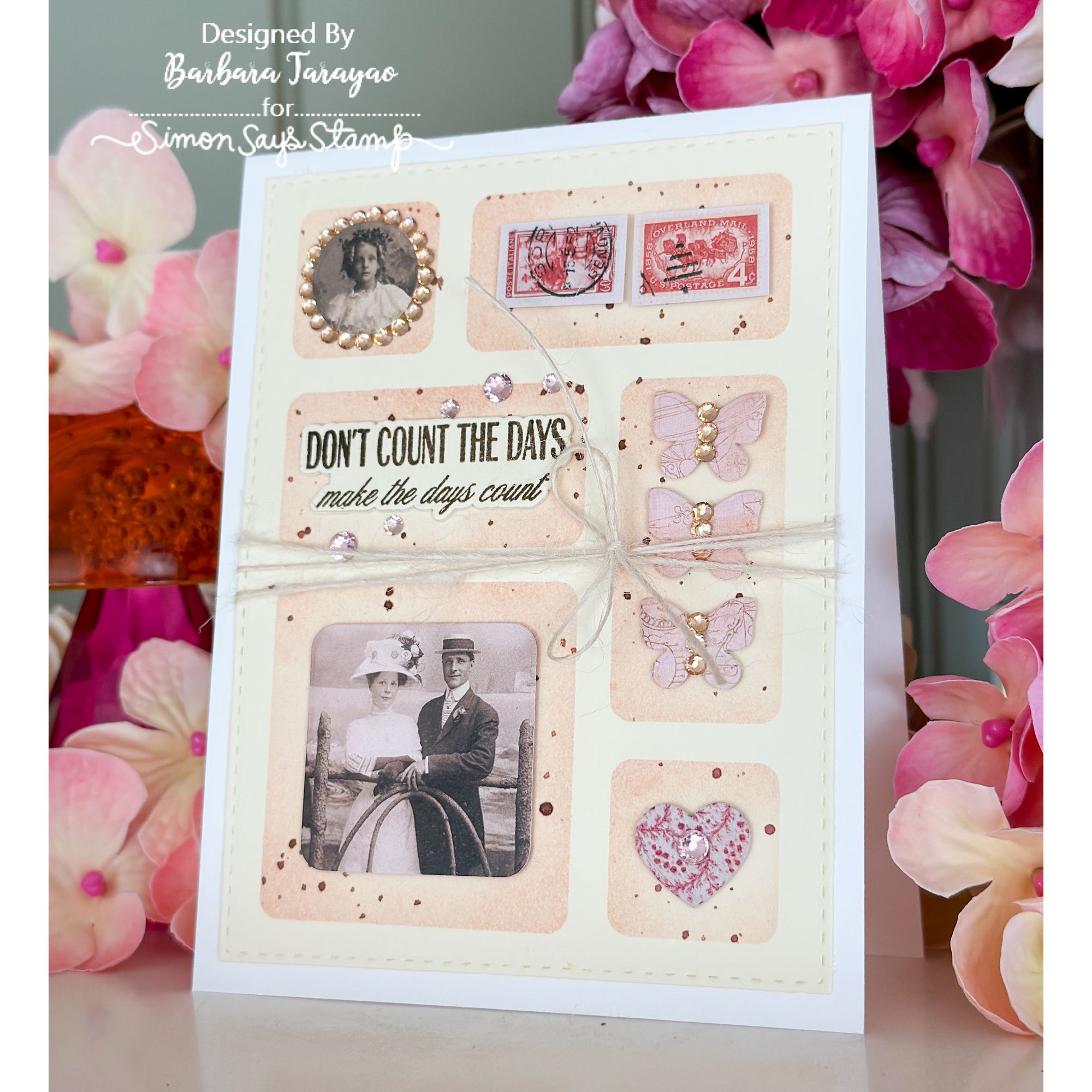 Simon Says Stamps and Dies Be Your Beautiful Self set1165by Encouragement Card 