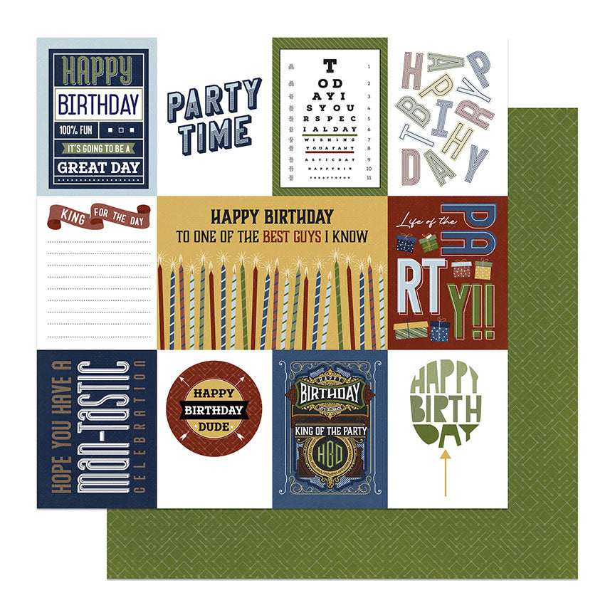 Photoplay Birthday Bash 12 x 12 Collection Pack bba4431 cut apart