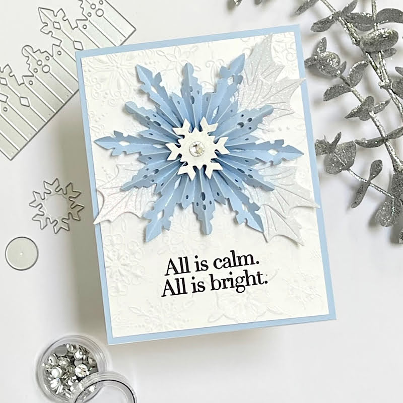 Simon Says Stamp Falling Snow Lightweight Paper Pack sss142 DieCember