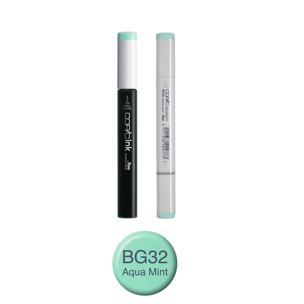 Copic Marker Aqua Mint Marker and Refill Bundle BG32