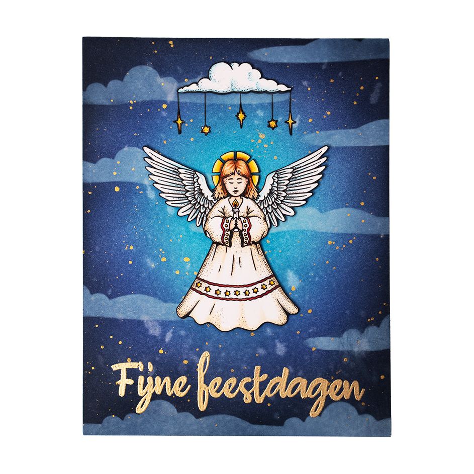 Studio Light Dear Angel Clear Stamps bl-es-stamp488 christmas angel card