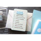 CZ Design Noted Wafer Dies czd201c Just A Note List About You Card Friend Checklist | color-code:ALT01