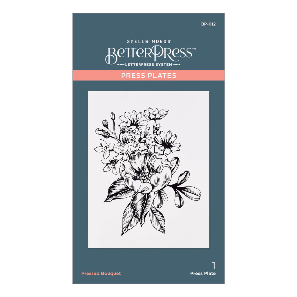 BP-012 Spellbinders Pressed Bouquet Press Plate Flowers