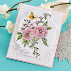BPC-002 Spellbinders BetterPress Cotton Card Panels A2 Porcelain 25 Pack Flowers