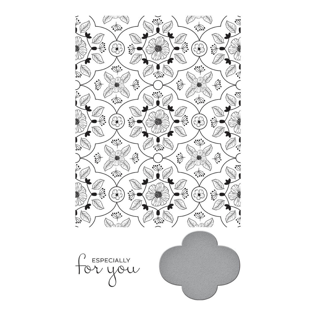 BP-021 Spellbinders Floral View Press Plate and Die Set For You