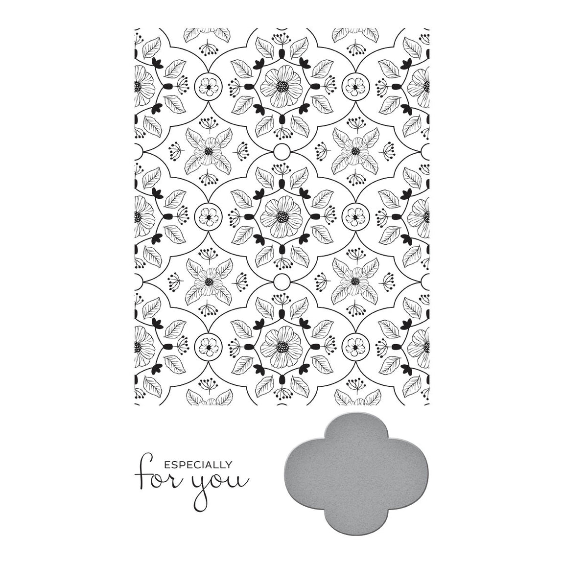 BP-021 Spellbinders Floral View Press Plate and Die Set For You