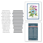 BP-025 Spellbinders Always and Forever Sentiment Strips Press Plate and Die Set