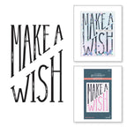BP-037 Spellbinders Diagonal Make a Wish Press Plates