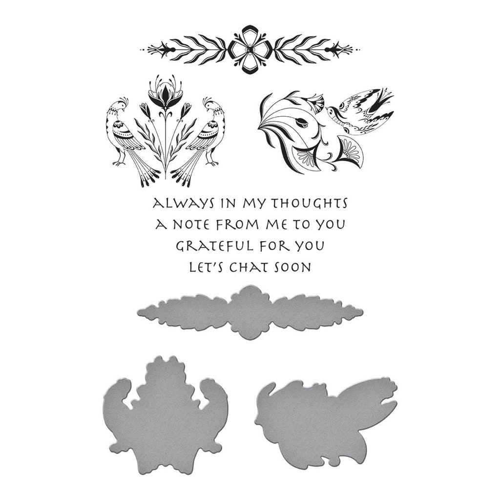BP-043 Spellbinders Let's Chat Soon Icons Press Plate and Die Set Chat