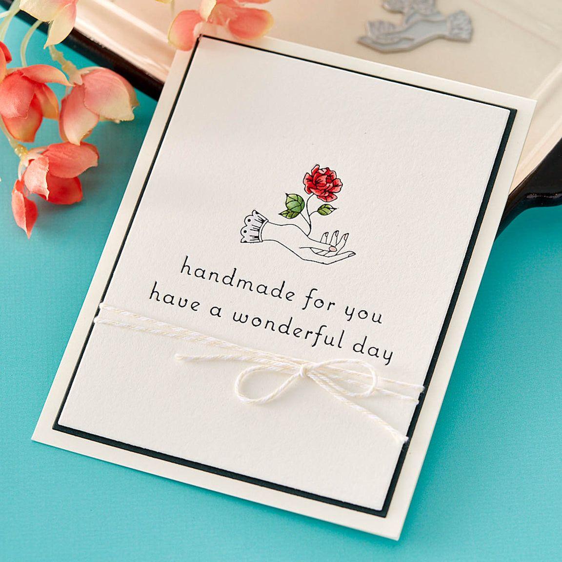 BPC-003 Spellbinders BetterPress Cotton Card Panels A2 Bisque 25 Pack Handmade
