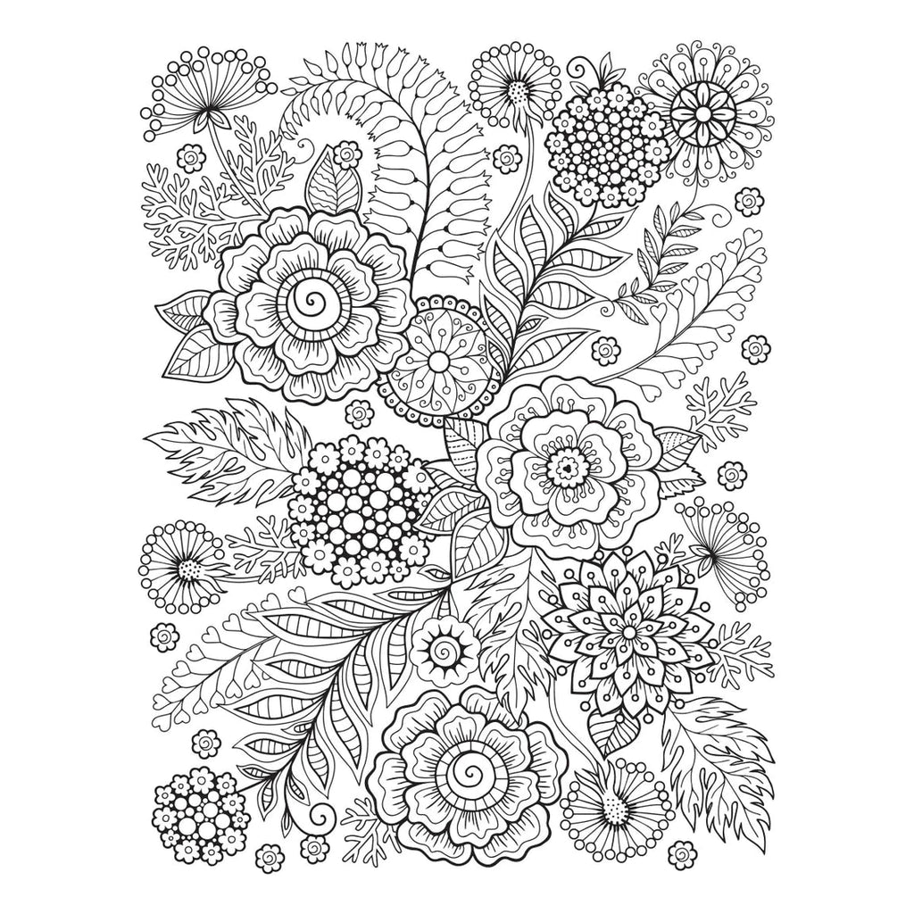 bp-117 Spellbinders Kaleidoscope Flowers Press Plate