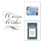 Spellbinders Copperplate Warm Wishes Press Plate bp-179