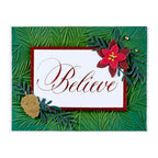 Spellbinders Copperplate Believe Press Plate bp-183 christmas