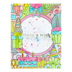 Spellbinders Birthday Bash Press Plate & Die Set bp-196 make a wish
