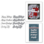Spellbinders Sending Joy Sentiments Press Plate & Die Set bp-204