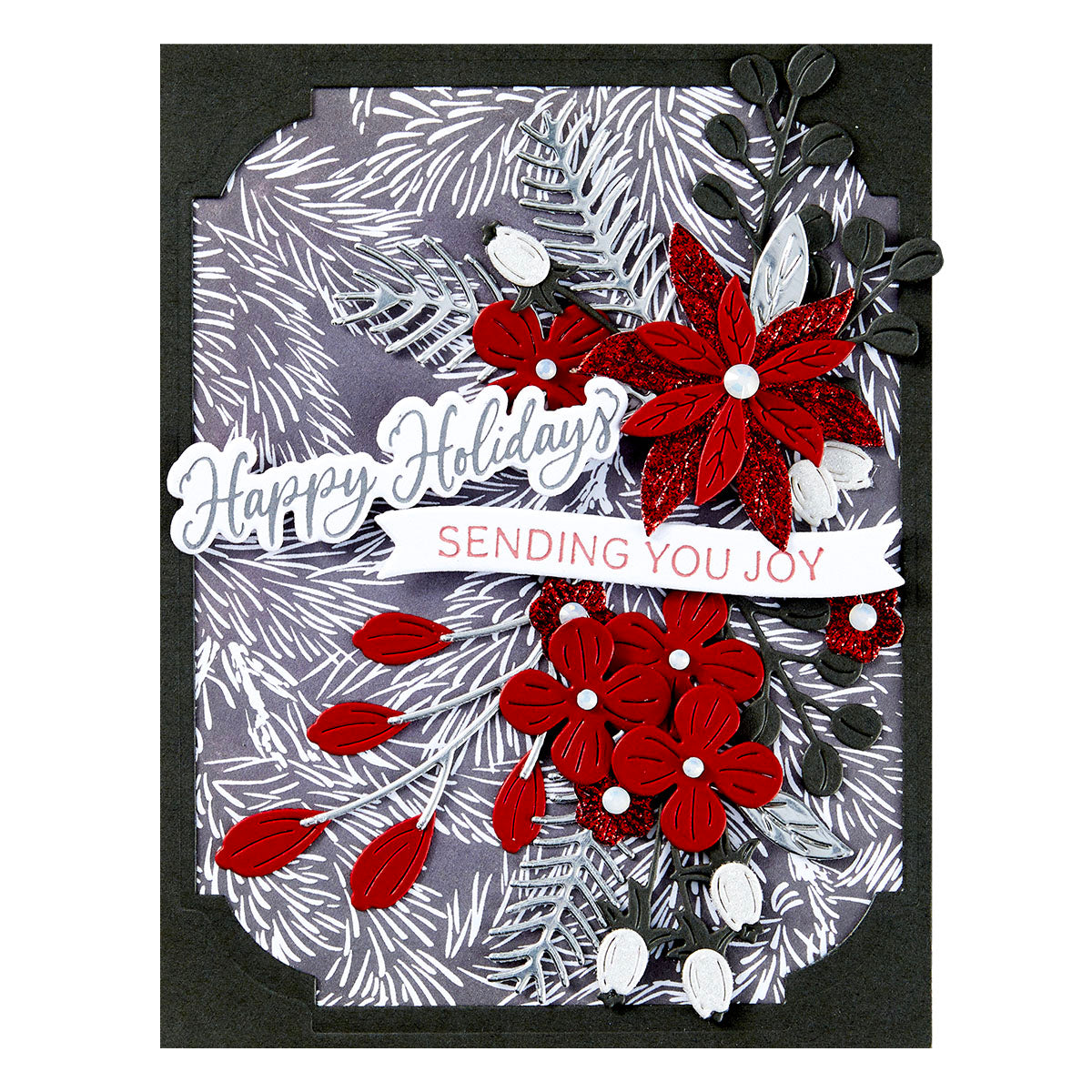 Spellbinders Sending Joy Sentiments Press Plate & Die Set bp-204 sending joy