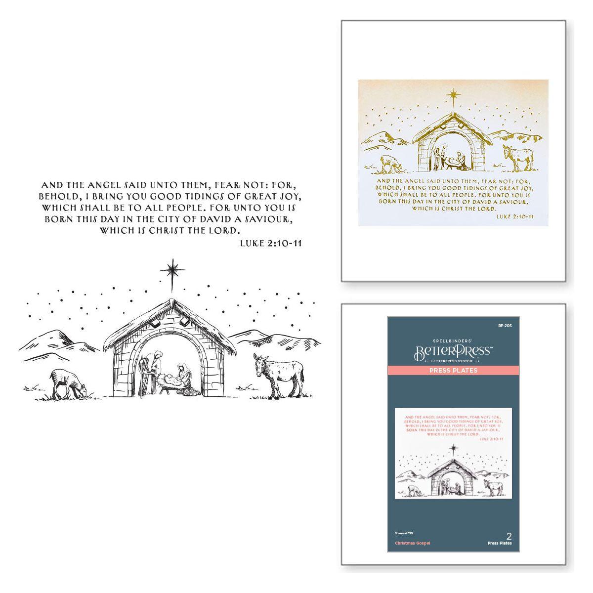 Spellbinders Christmas Gospel Press Plates bp-205