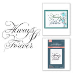 Spellbinders Copperplate Always And Forever BetterPress Plate bp-281