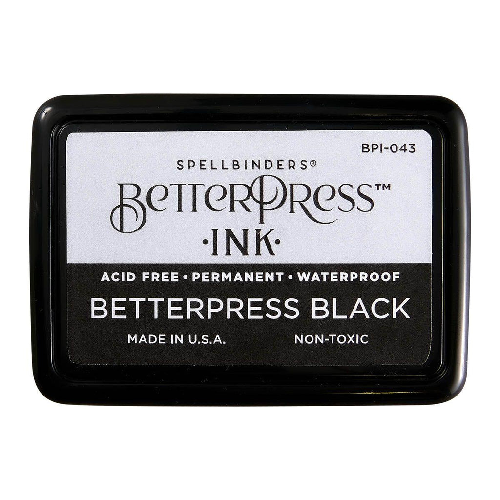 Spellbinders Full Size BetterPress Black Ink Pad bpi-043