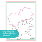 Spellbinders Peony Perfection Registration Press Plates bpr-004 template