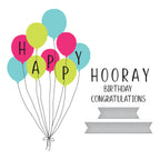 Spellbinders Happy Hooray Balloons Registration Press Plate and Die Set bpr-005