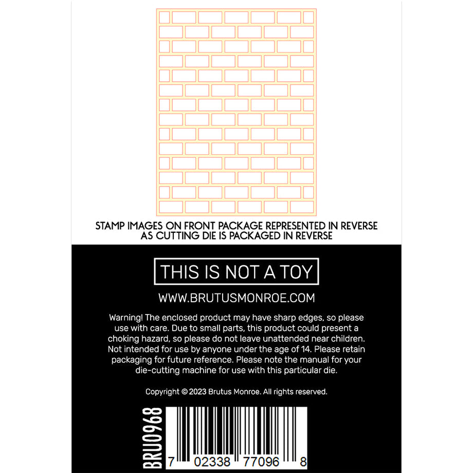 Brutus Monroe Bricks A2 Cover Plate Die Bru0968 – Simon Says Stamp