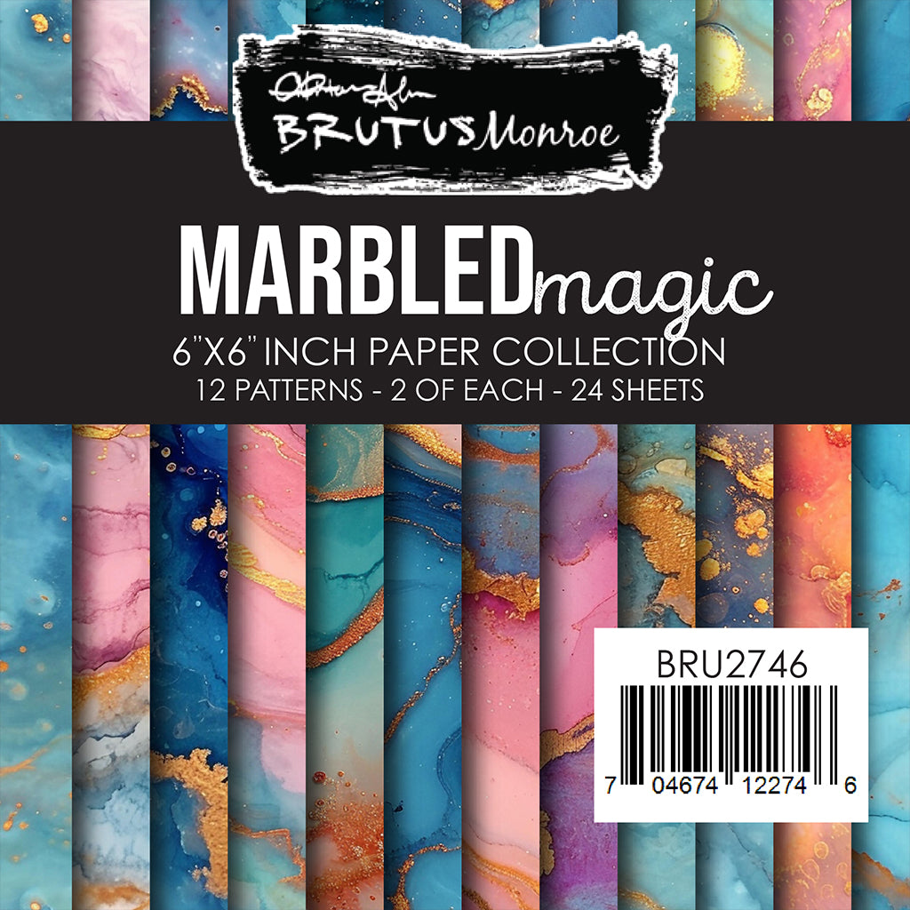 Brutus Monroe Marbled Magic 6x6 Paper Pad bru2746