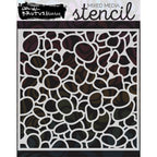 Brutus Monroe River Rocks 6x6 Stencil bru4089