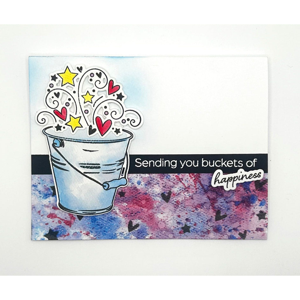 Brutus Monroe You Fill My Bucket Stamp and Die Bundle bru4386 happiness card