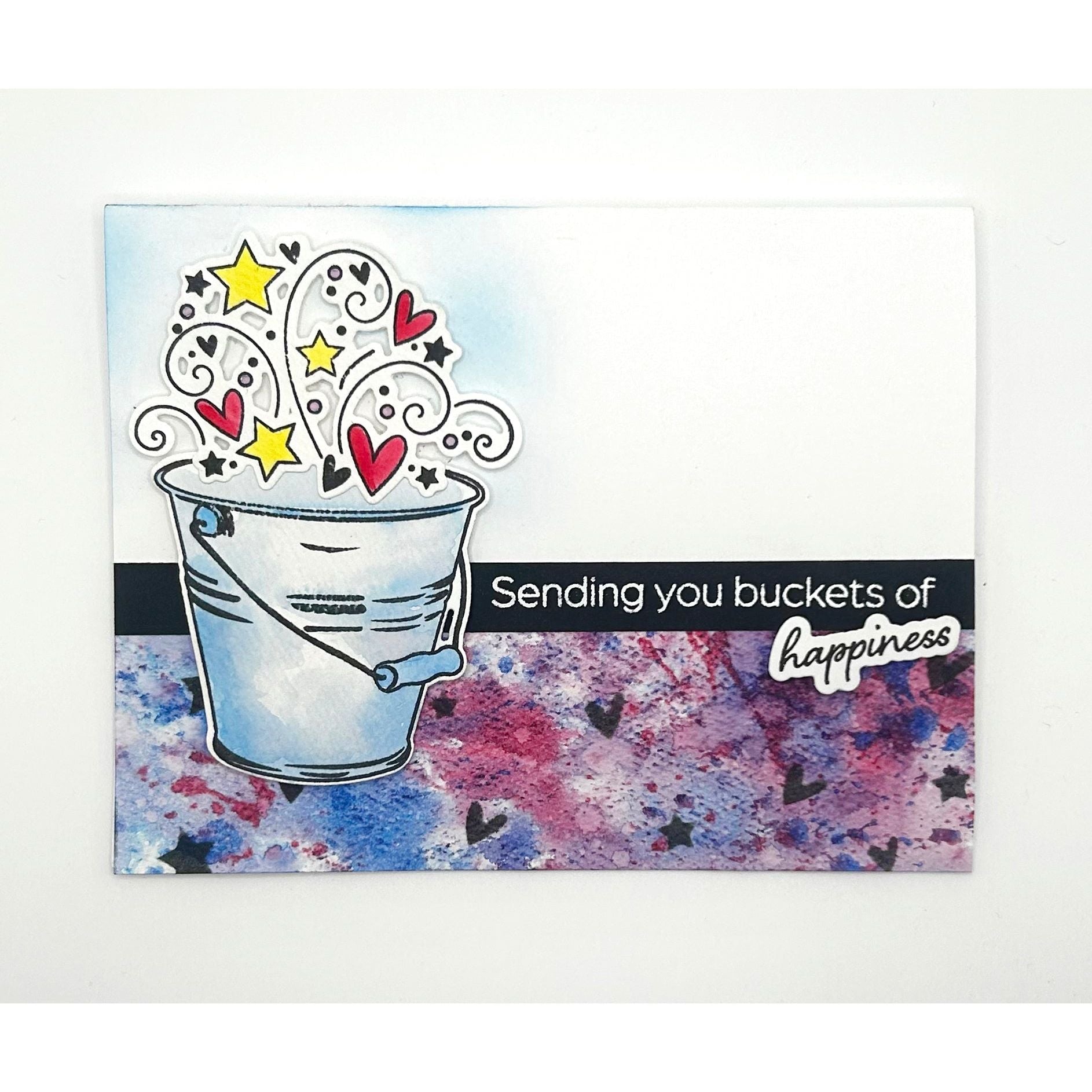 Brutus Monroe You Fill My Bucket Stamp and Die Bundle bru4386 happiness card