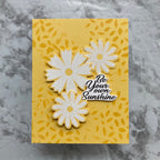 Brutus Monroe Little Leaves 4x4 Stencil bru4485 sunshine card