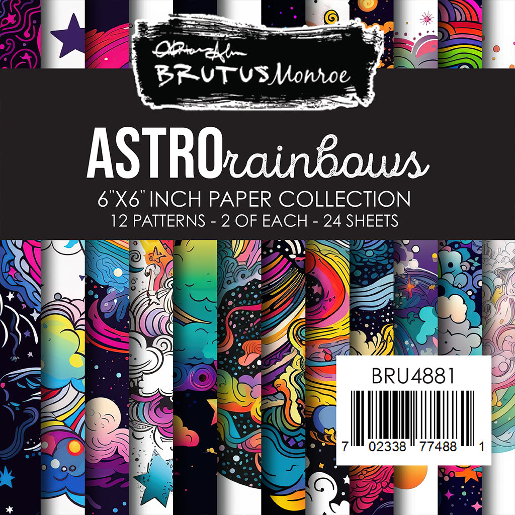 Brutus Monroe Astro Rainbows 6x6 Paper Pad bru4881