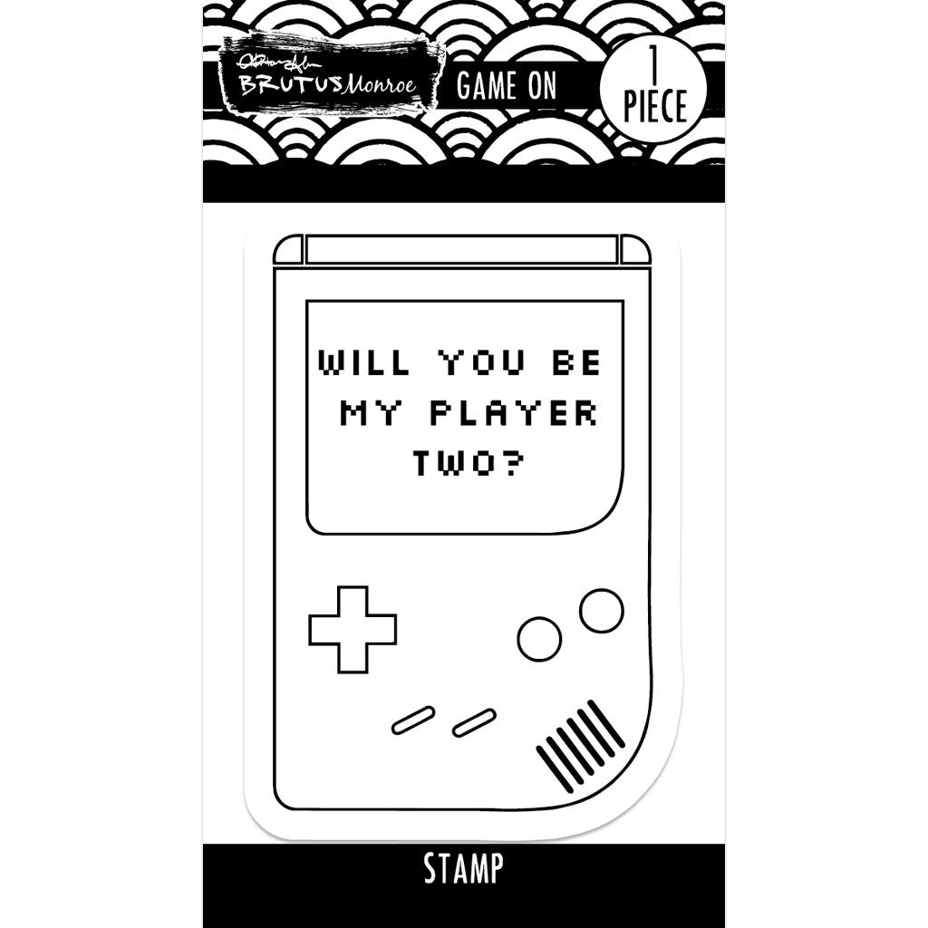 Brutus Monroe Game On Clear Stamp bru5345