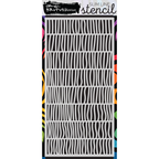 Brutus Monroe Lots of Lines Slimline Stencil bru6236