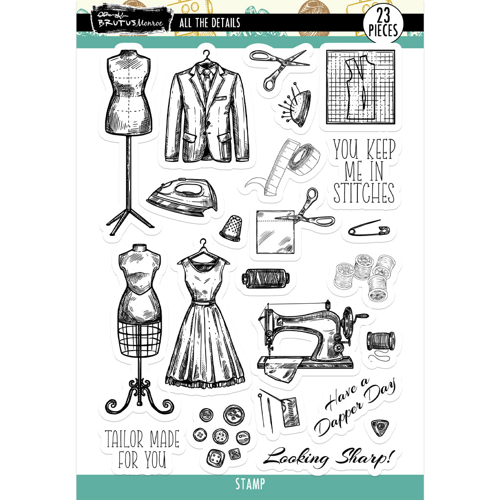 Brutus Monroe All The Details Clear Stamps bru6908