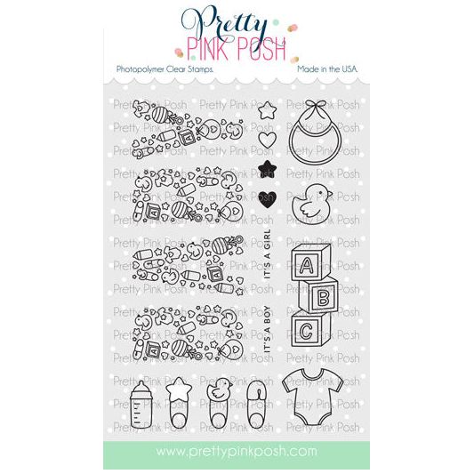 Pretty Pink Posh BABY Clear Stamps