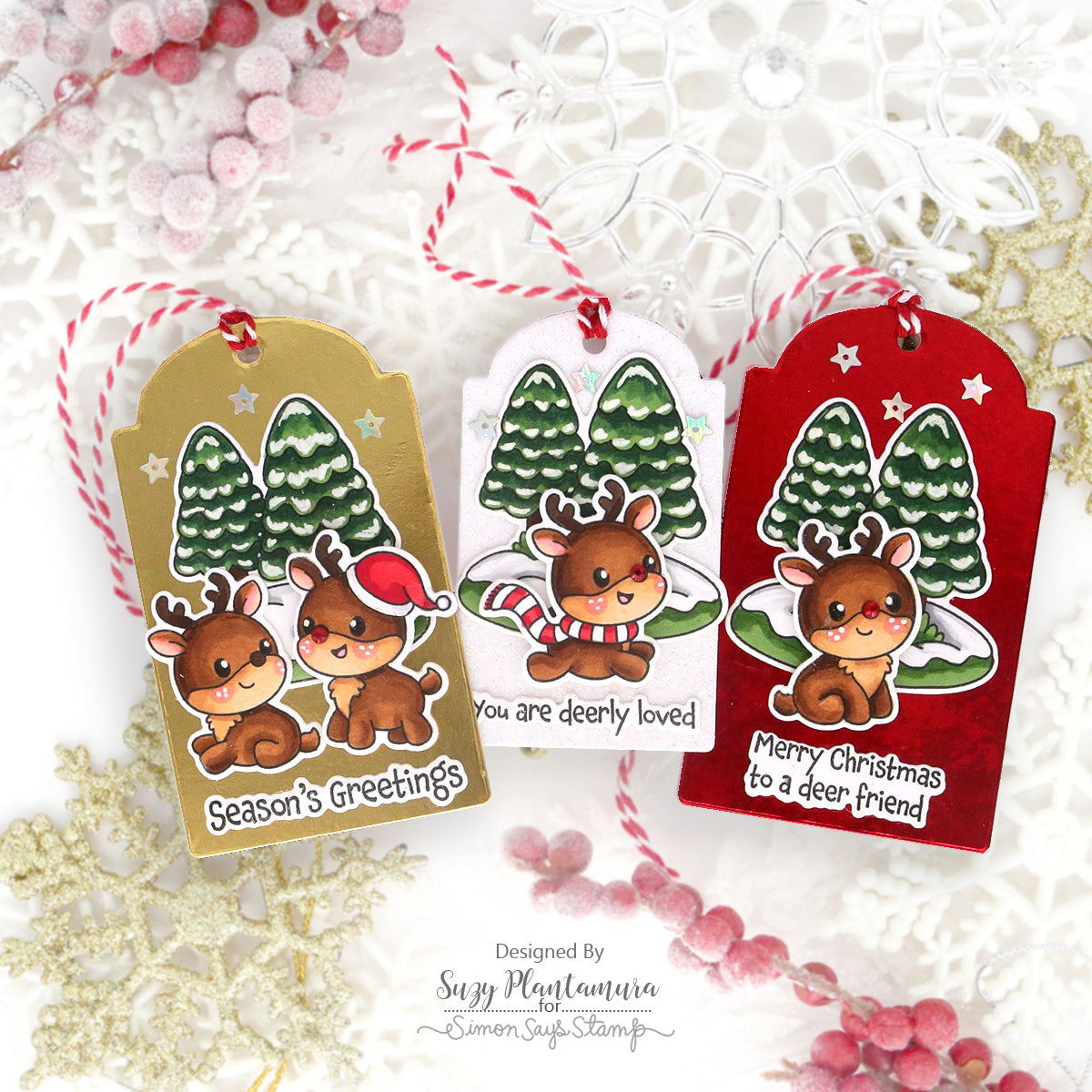 Simon Says Clear Stamps Baby Fawn 3272ssc And Everything Nice Christmas Tags | color-code:ALT01