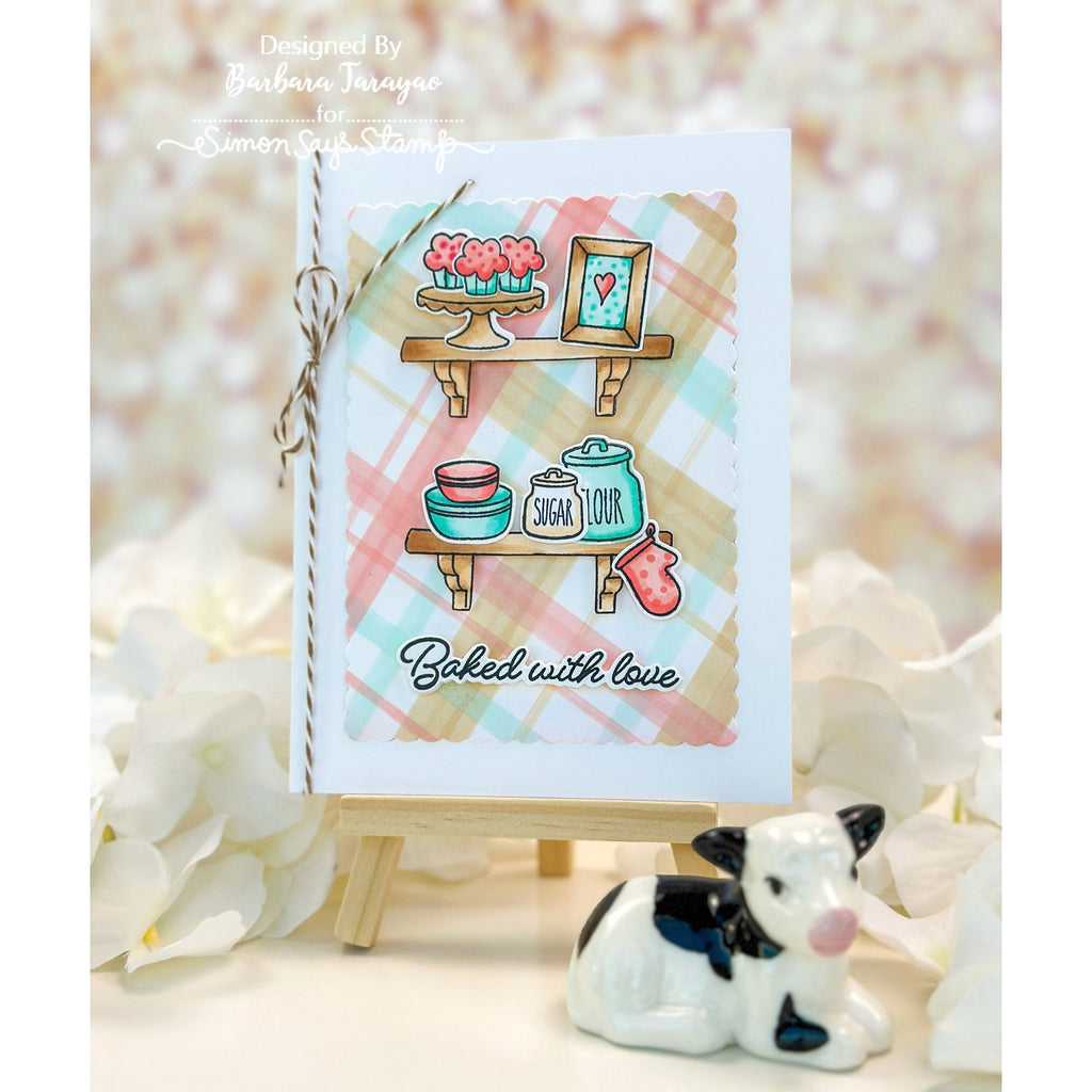 Simon Says Stamp Baked with Love Wafer Dies 1396sdc STAMPtember Love Card
