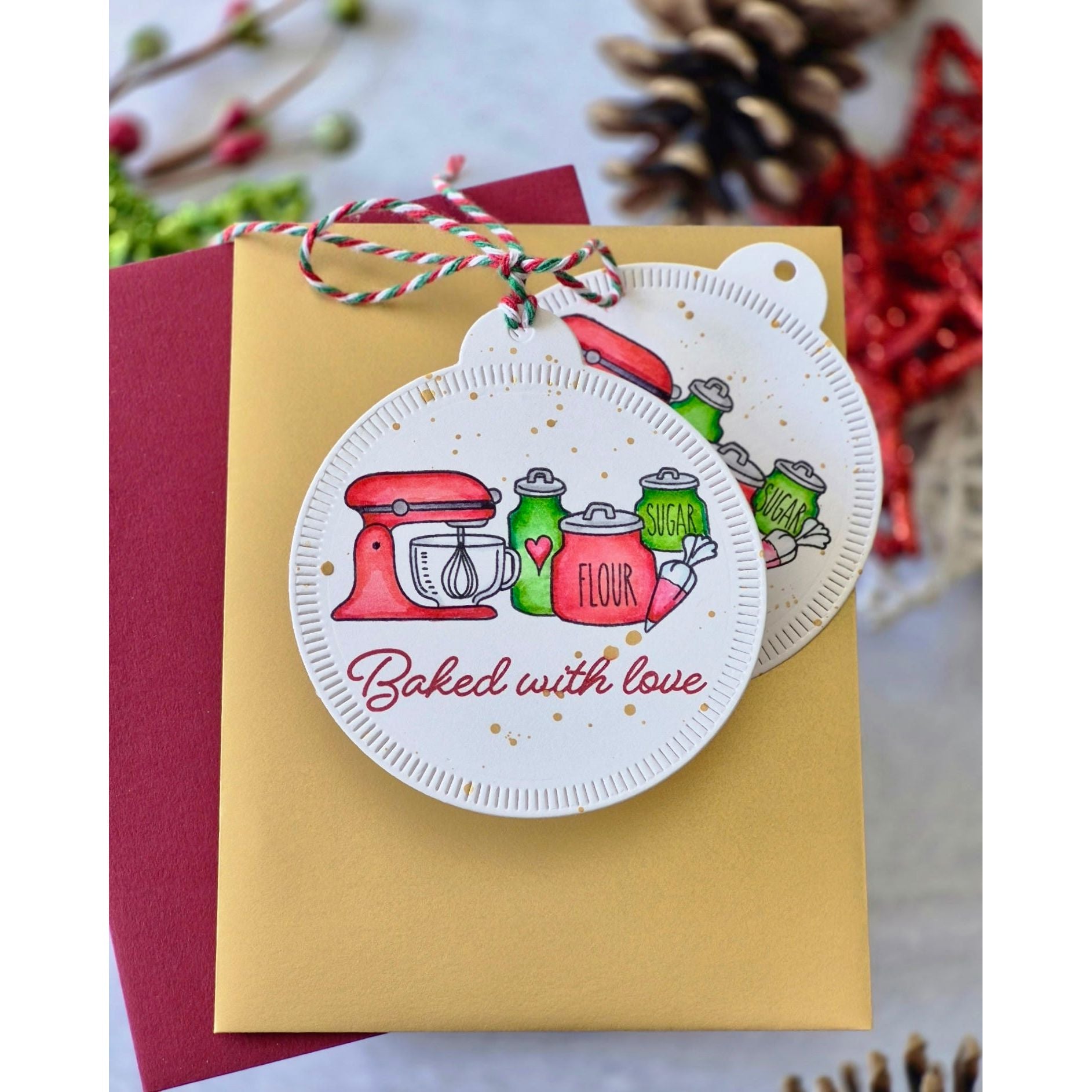 Simon Says Clear Stamps Baked with Love 2269ssc STAMPtember Baked Goods Tags