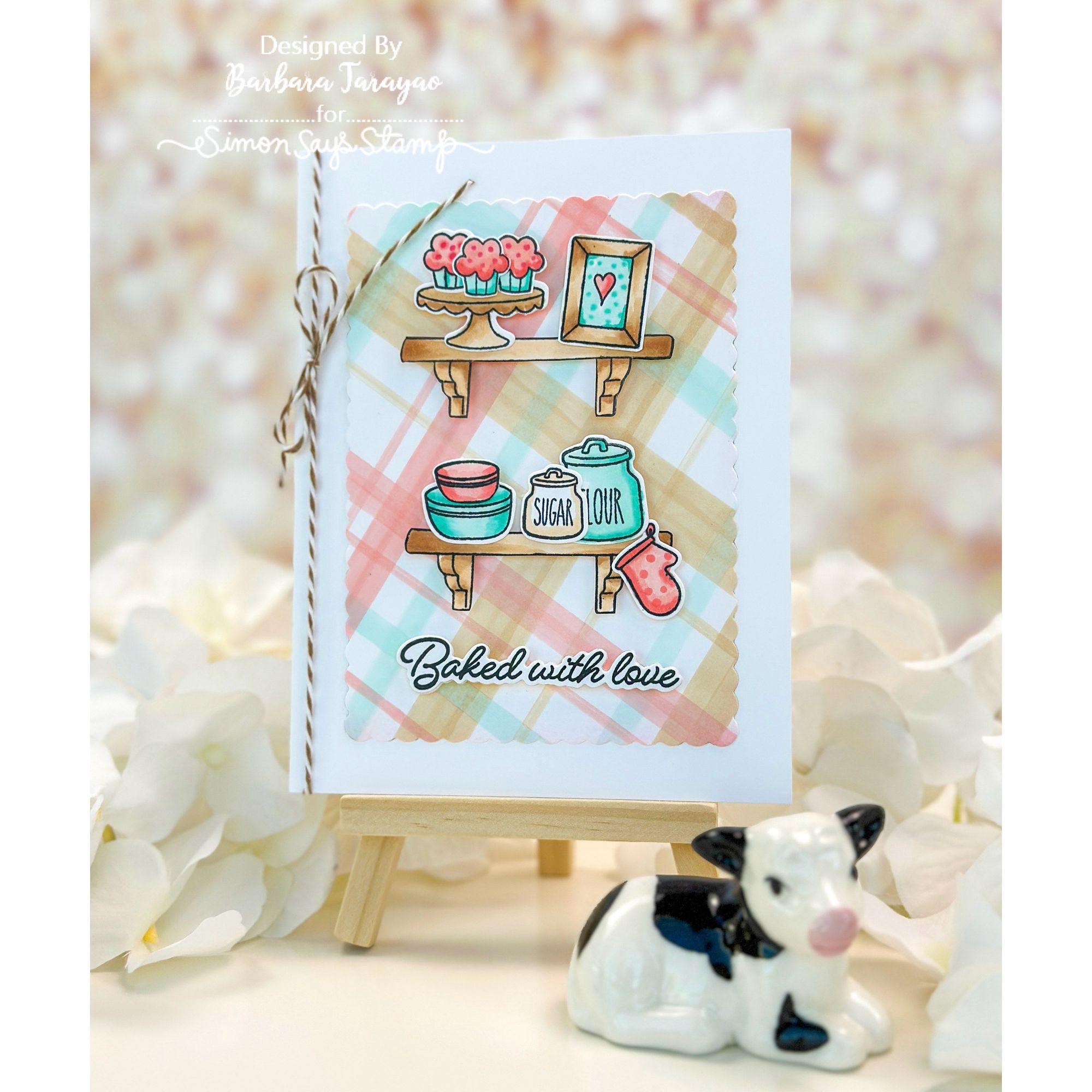 Simon Says Stamps and Dies Baked With Love set1045bl STAMPtember Love Card