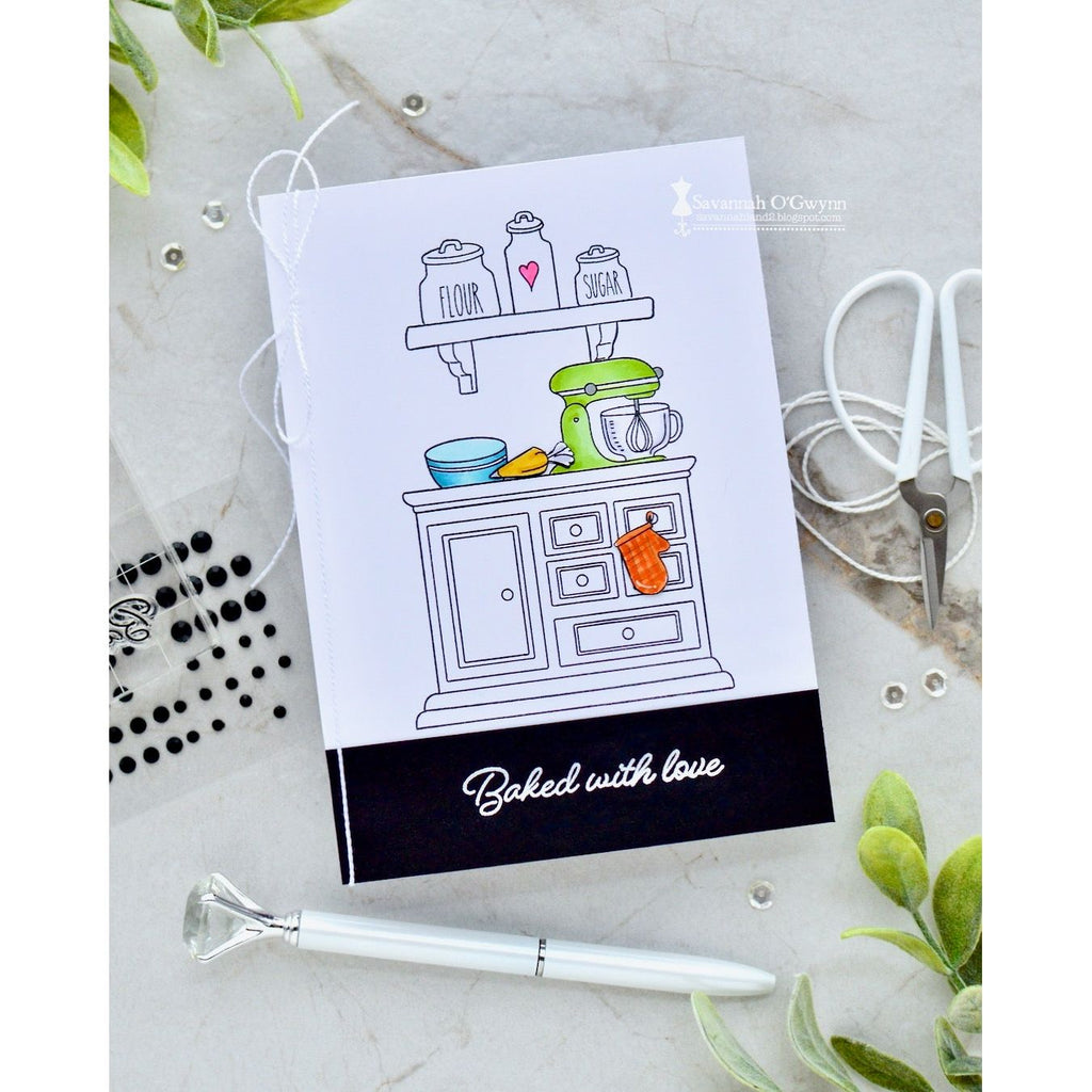 Simon Says Clear Stamps Baked with Love 2269ssc STAMPtember Love Card