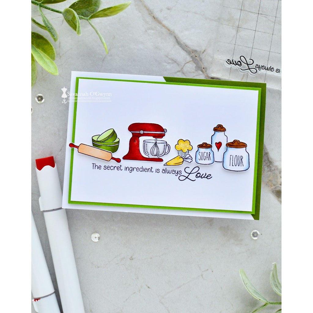 Simon Says Stamps and Dies Baked With Love set1045bl STAMPtember Love Card