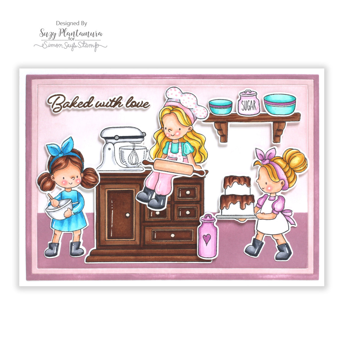 Simon Says Clear Stamps Baked with Love 2269ssc STAMPtember Love Card | color-code:ALT01