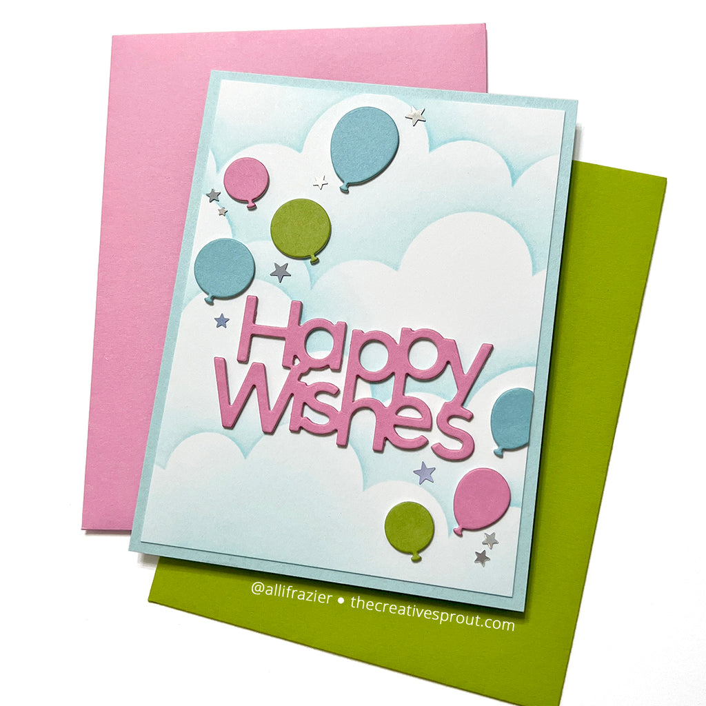 Simon Says Stamp Balloon Assortment Wafer Dies s846 Out Of This World Birthday Card | color-code:ALT01
