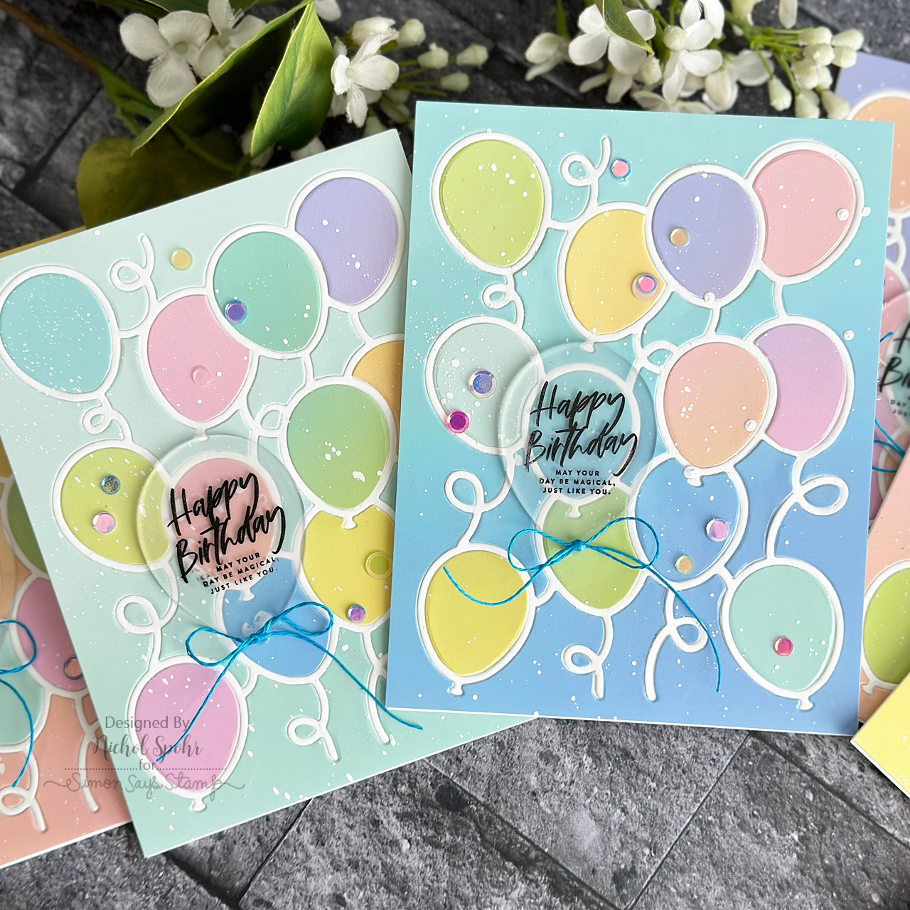 Simon Says Stamp! Simon Says Stamp BALLOON BACKGROUND Wafer Dies s728 | color-code:ALT01
