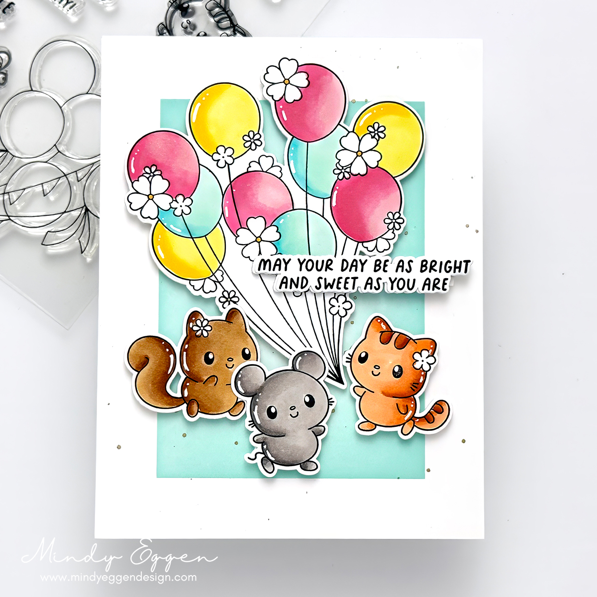 Simon Says Stamps and Dies Balloon Critters set1266bc Shine On Bright Days and Balloons Card Mindy Eggen | color-code:ALT0